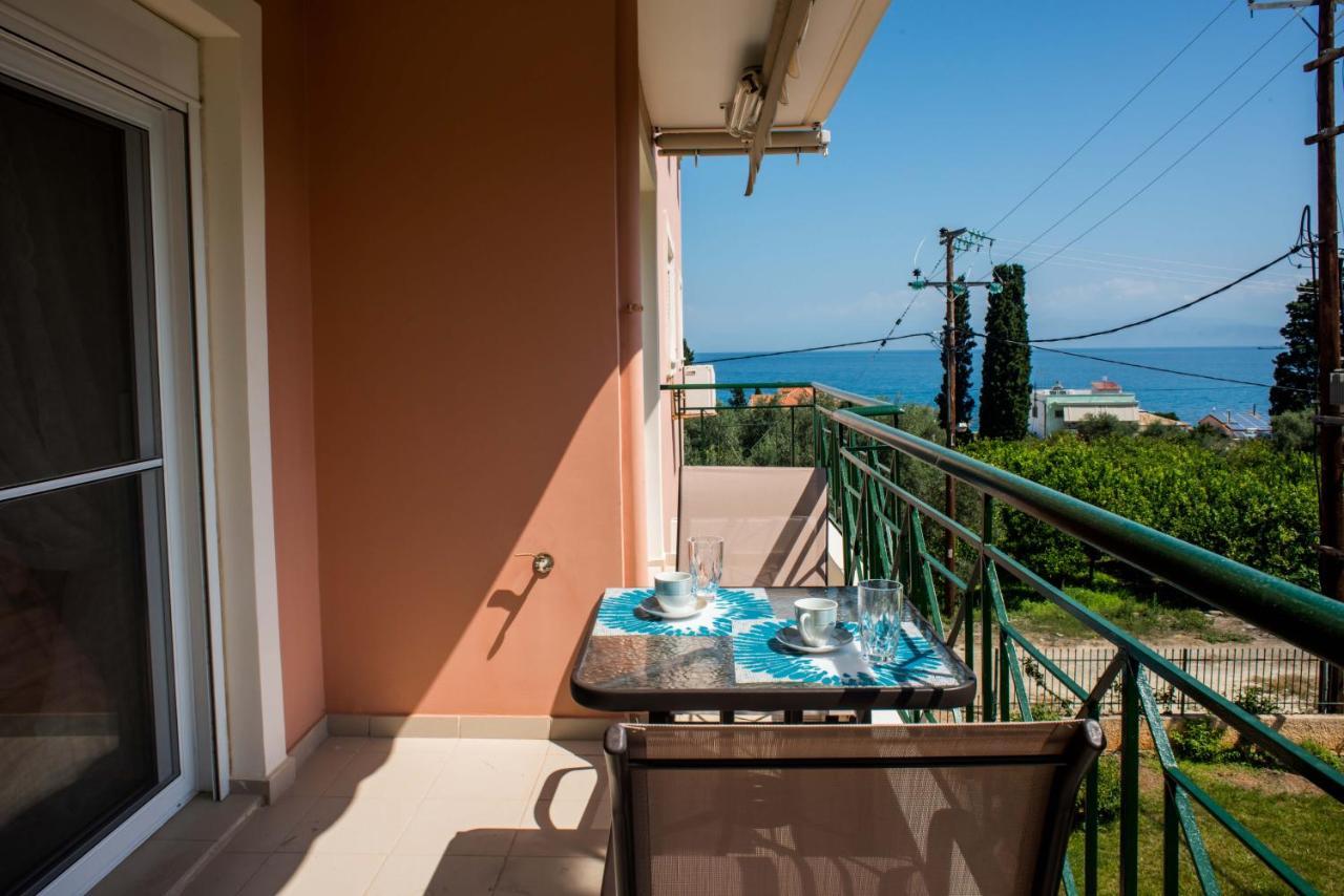 Lovely Apartment Next To The Sea Lygia Korinthias Liyiá エクステリア 写真